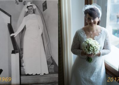 Restyling abito da sposa vintage anni 60