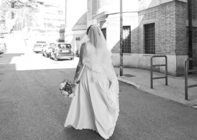 abito da sposa linea semplice